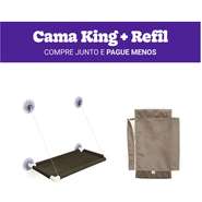 Kit Cama de Janela Gatton Catbed Suede King + Refil - Tam. King