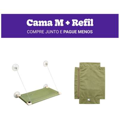 Kit Cama de Janela Gatton Catbed Savana King + Refil