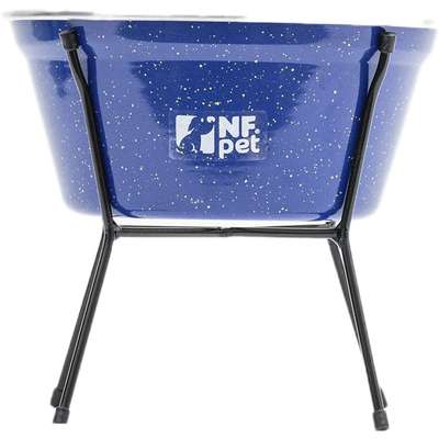 Comedouro NF Pet Aramado Simples Azul - Tam. M
