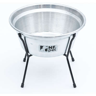 Comedouro NF Pet Aramado Simples em Alumínio - Tam. P
