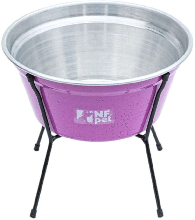 Comedouro NF Pet Aramado Simples Rosa - 2,5L