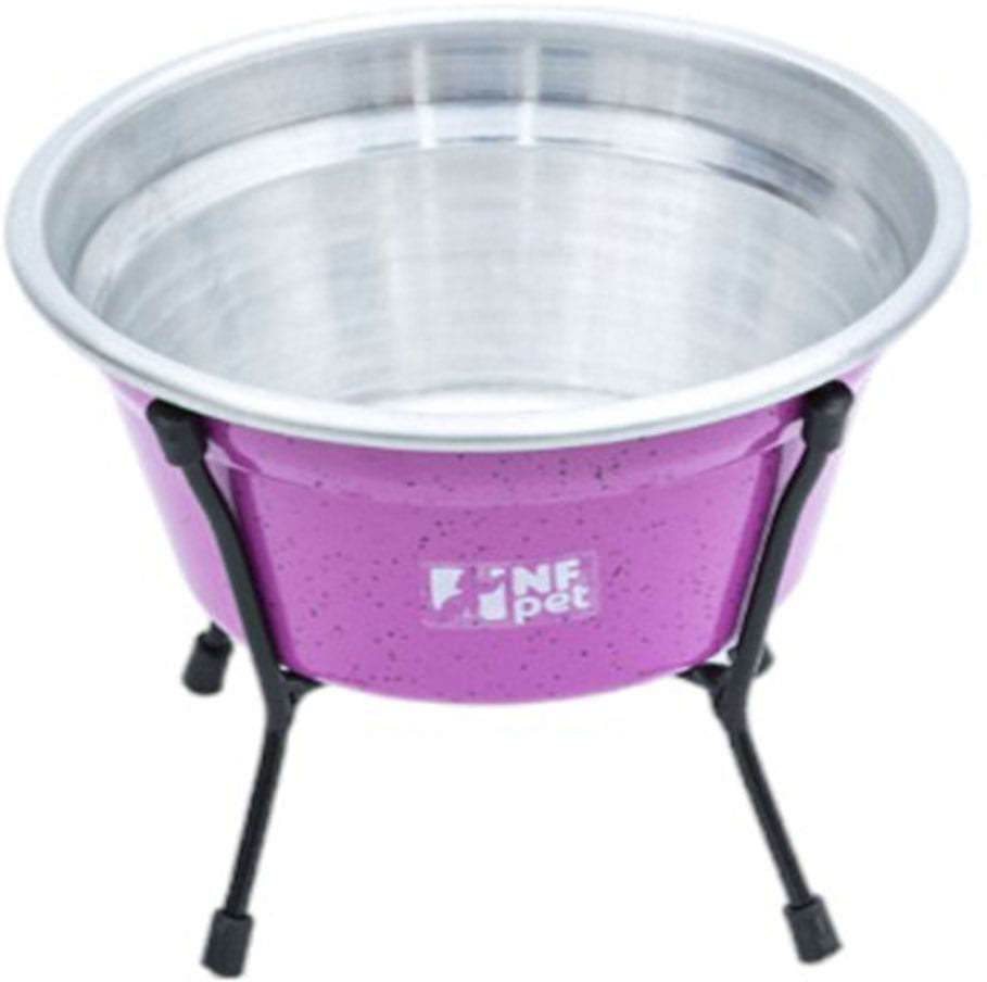 Comedouro NF Pet Aramado Simples Rosa - 600 mL