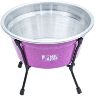 Comedouro NF Pet Aramado Simples Rosa - 600 mL
