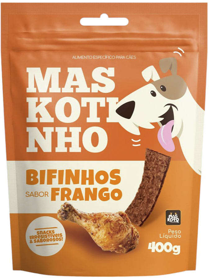 Bifinho Maskotinho para Cães Sabor Frango - 400 g