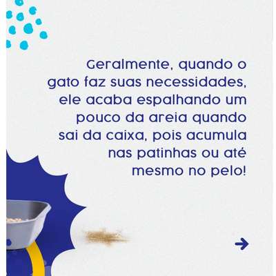 Tapete Sanitário São Benedito Pet Coletor de Areia TapeCats Amarelo para Gatos Pequeno Porte