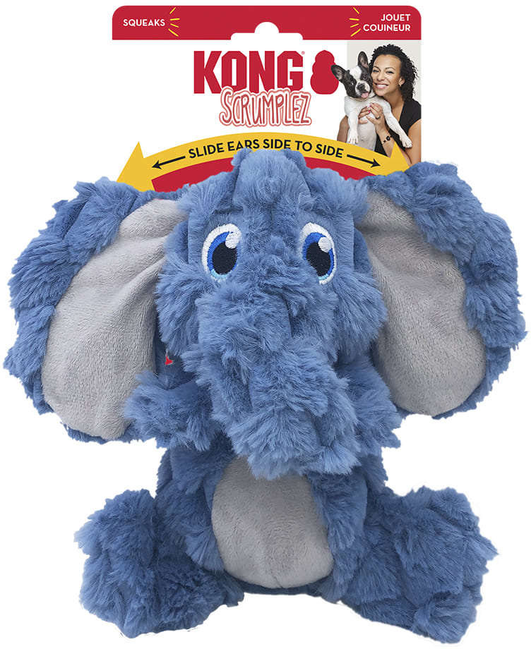 Brinquedo Pelúcia Kong Scrumplez Elefante - Tam. Único