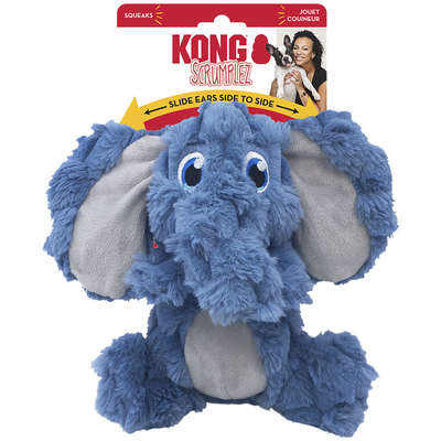 Brinquedo Pelúcia Kong Scrumplez Elefante