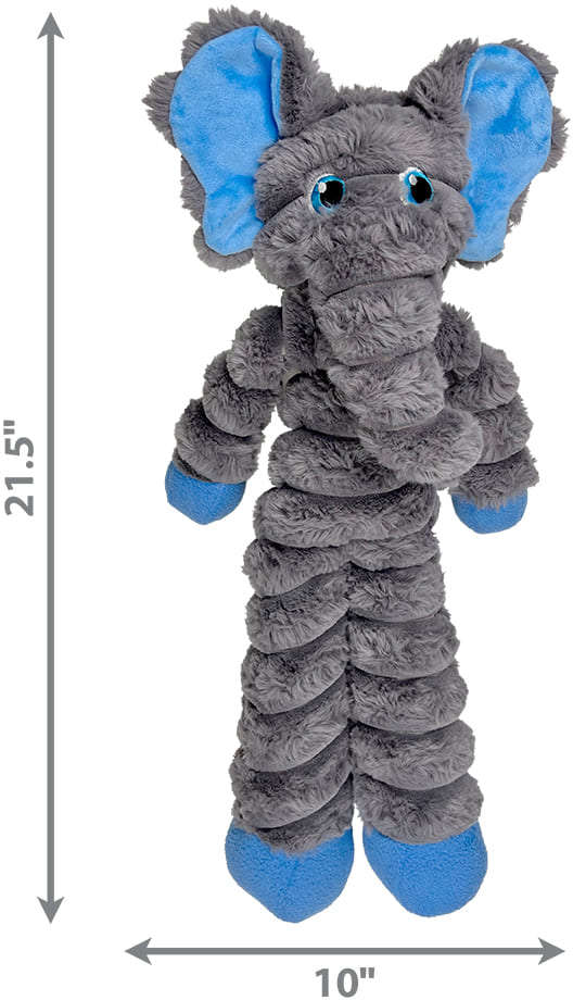 Brinquedo Pelúcia Kong Shakers Crumples Elefante Gigante - Tam. Único