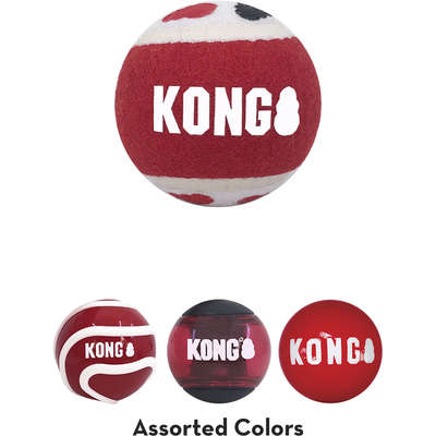 Brinquedo Kong Signature Kit 4 Bolinhas
