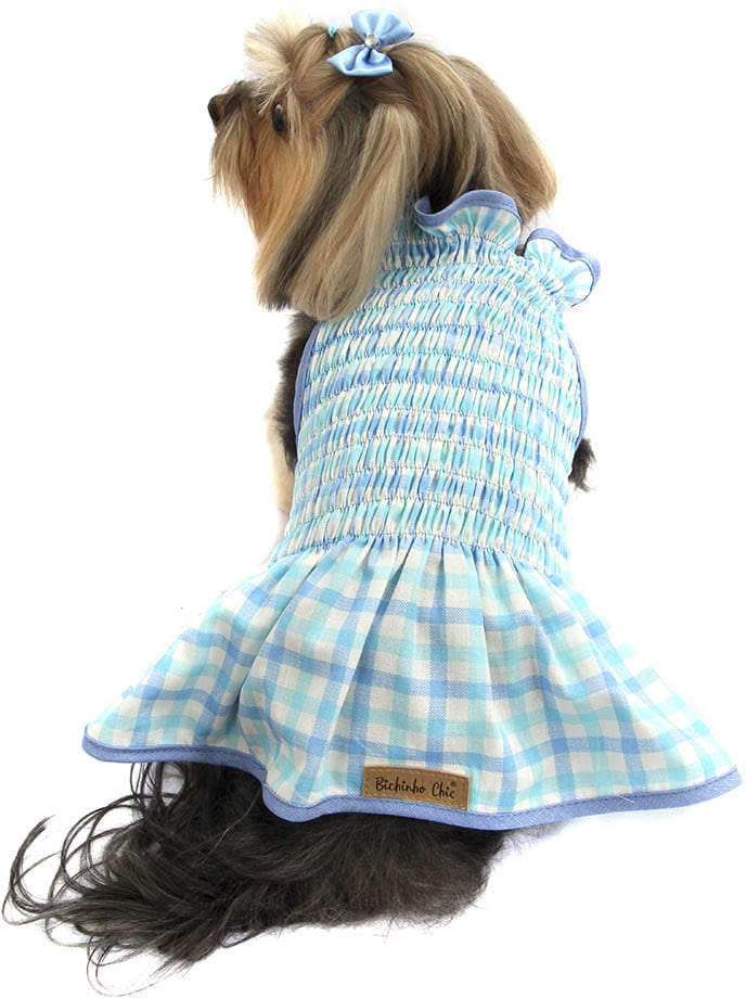 Vestido Bichinho Chic Azul Indigo - Tam. 05