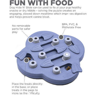 Brinquedo Interativo Nina Ottosson Tabuleiro Dog Hide N Slide Blue
