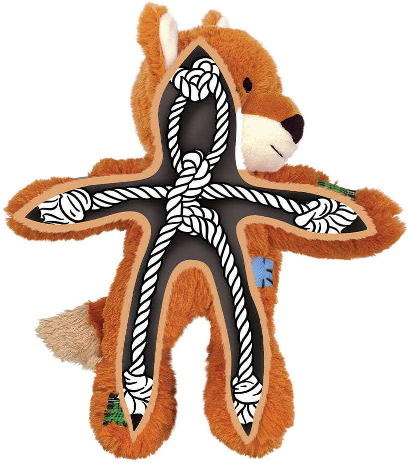 Brinquedo Pelúcia Kong Wild Knots Raposa - Tam. G