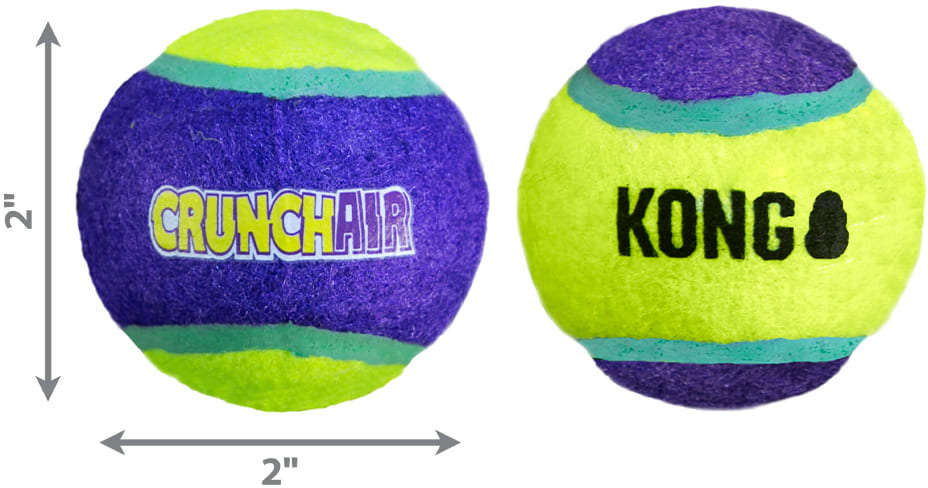 Brinquedo Bolinha Kong Crunch Air com 3 Unidades - Tam. M