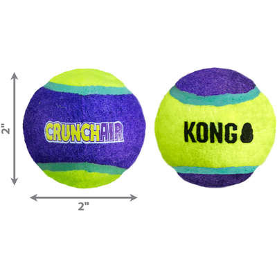 Brinquedo Bolinha Kong Crunch Air com 3 Unidades