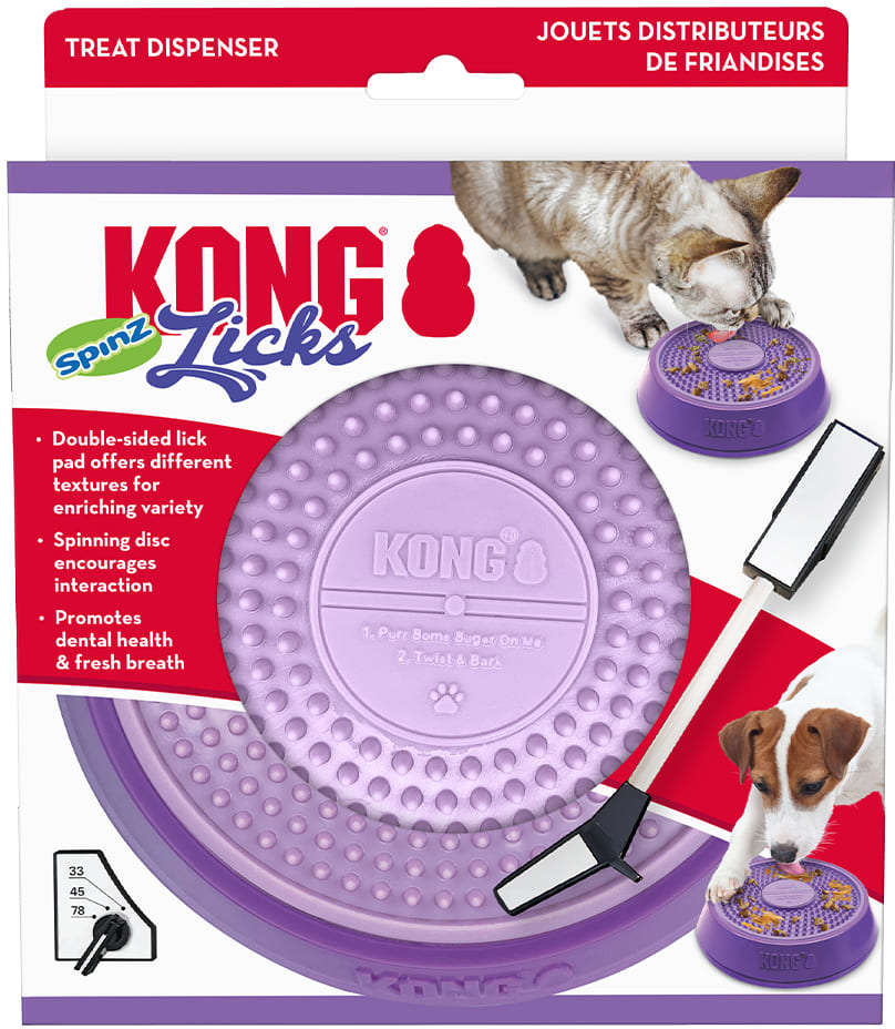 Brinquedo Interativo Kong Licks Spinz Tapete de Lamber - Tam. G