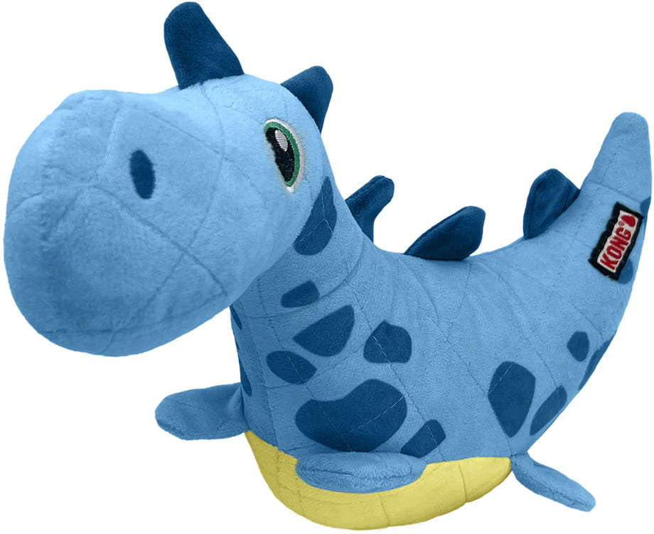 Brinquedo Pelúcia Kong Dynos Roars Dinossauro Azul - Tam. Único