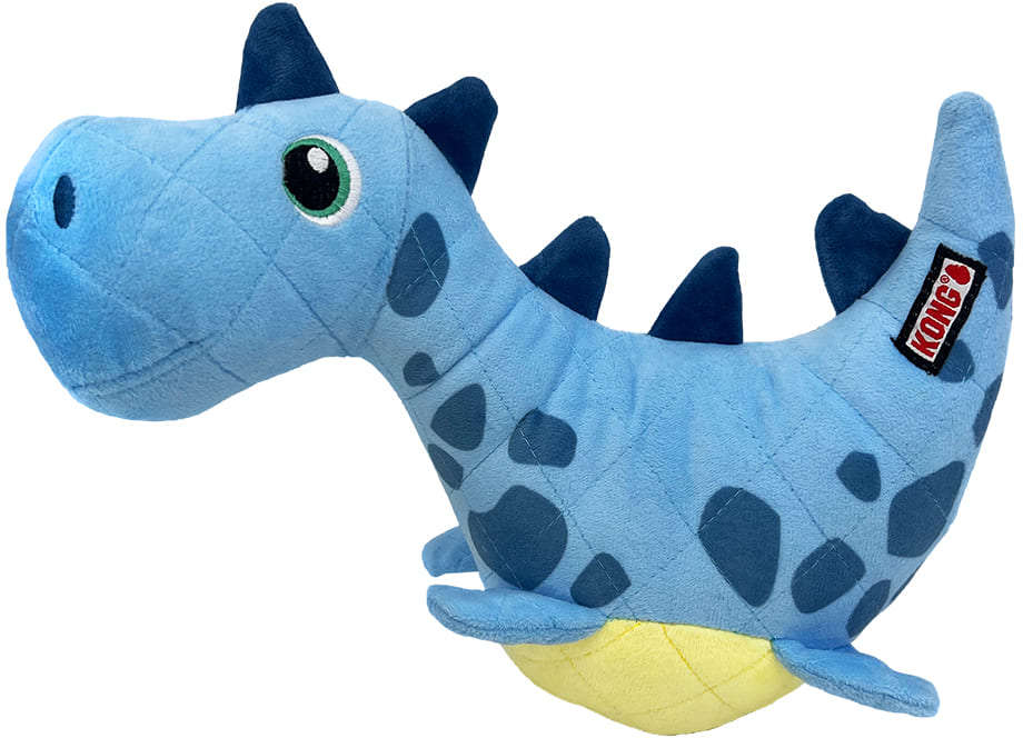 Brinquedo Pelúcia Kong Dynos Roars Dinossauro Azul - Tam. Único