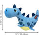 Brinquedo Pelúcia Kong Dynos Roars Azul