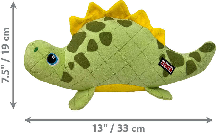Brinquedo Pelúcia Kong Dyno Roars Dinossauro Verde - Tam. Único
