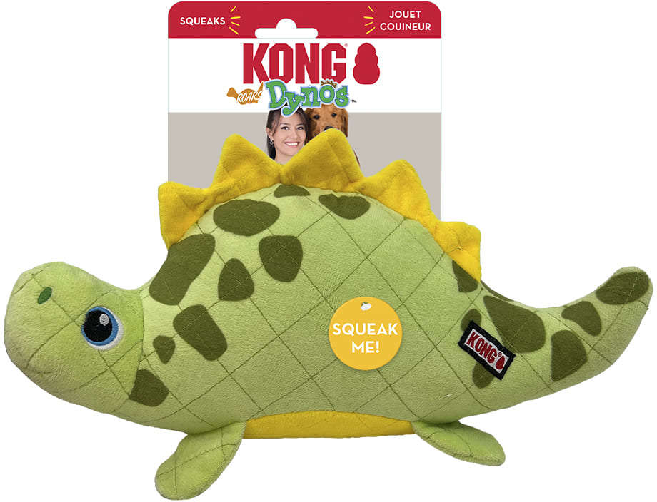 Brinquedo Pelúcia Kong Dyno Roars Dinossauro Verde - Tam. Único