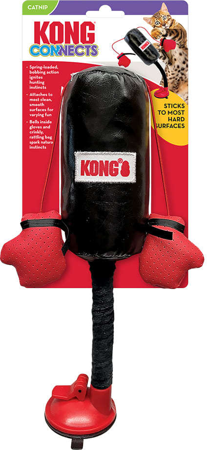 Brinquedo Interativo Kong Connets Saco de Pancada para Gatos - Tam. Único