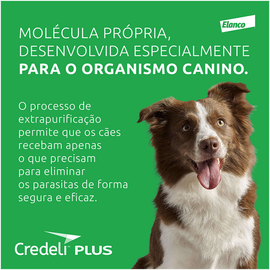 Antipulgas Credeli Plus 112,5 mg para Cães de 2,8 a 5,5Kg - 1 Comprimido