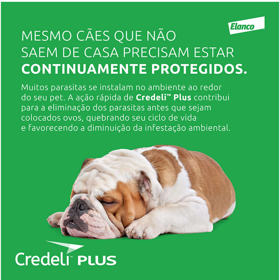 Antipulgas Credeli Plus 225 mg para Cães de 5,5 a 11Kg - 1 Comprimido