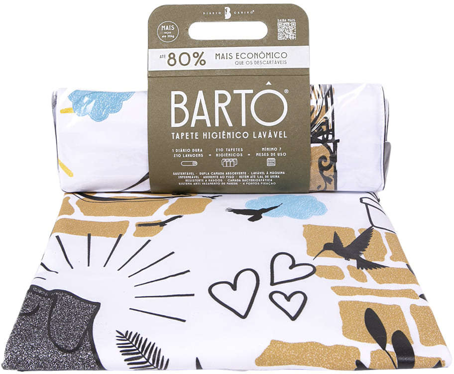 Tapete Lavável Meu Bartô B.Art Diário Canino Mais - Tam. Único