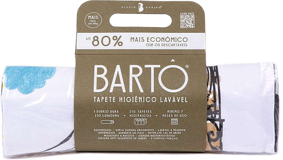 Tapete Lavável Meu Bartô B.Art Diário Canino Mais - Tam. Único