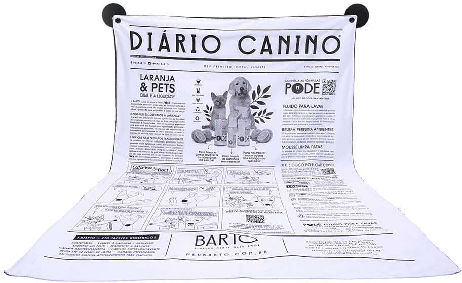 Tapete Higiênico Lavável Meu Bartô Diário Canino - Cães até 25Kg