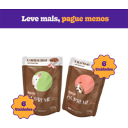 Kit Ração Úmida Quatree Supreme Frango e Cordeiro para Cães Adultos - 12 Unidades

