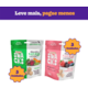 Kit Biscoito Natural Quatree Snacks para Cães Adultos Sabor Vegan e Frutas Vermelhas