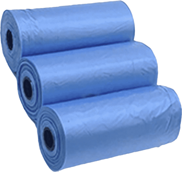 Refil Cata Caca Kroco Azul Biodegradável - 3 Rolos
