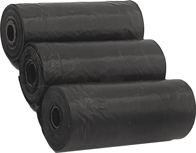 Refil Cata Caca Kroco Preto Biodegradável - 3 Rolos
