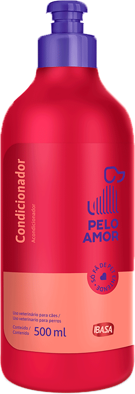 Condicionador Ibasa Pelo Amor para Cães e Gatos - 500 mL