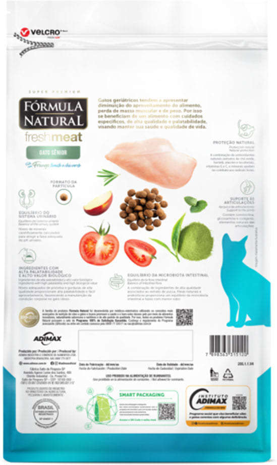 Ração Seca Fórmula Natural Fresh Meat Gatos Sênior - 1Kg