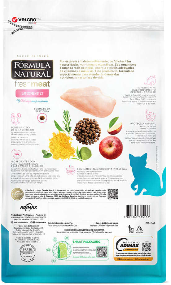 Ração Seca Fórmula Natural Fresh Meat Gatos Filhotes - 1Kg