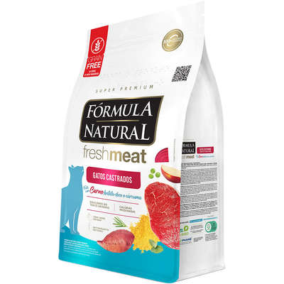 Ração Seca Fórmula Natural Fresh Meat Carne para Gatos Castrados