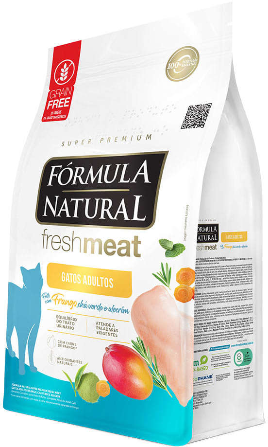 Ração Seca Fórmula Natural Fresh Meat Frango para Gatos Adultos - 1Kg
