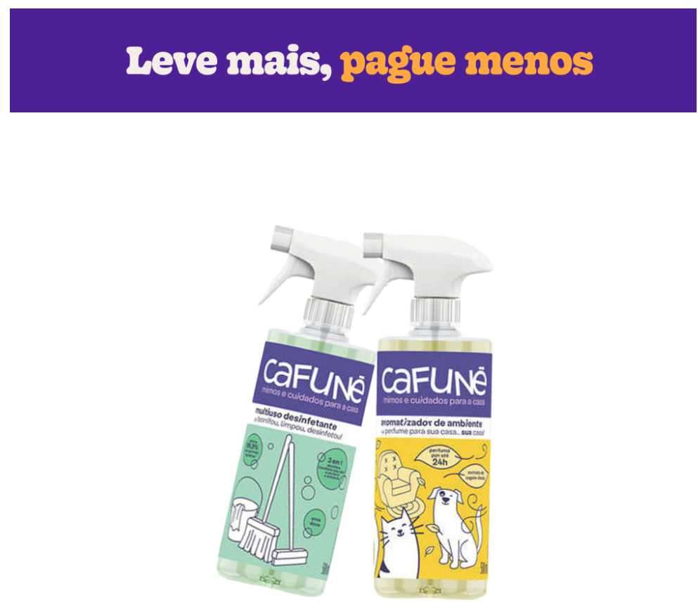 Kit Cafuné Desinfetante + Aromatizador - KIT