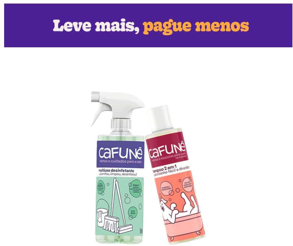 Kit Cafuné Desinfetante + Shampoo - KIT
