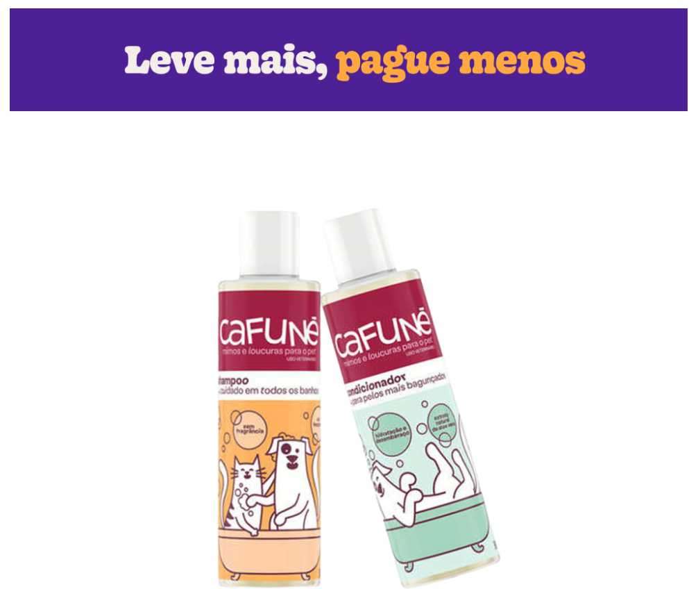 Kit Cafuné Shampoo + Condicionador - KIT