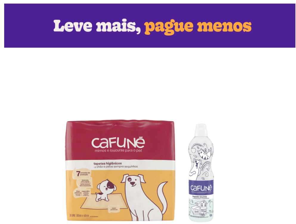 Kit Tapete Higiênico Cafuné + Limpador de Pisos Cafuné - KIT