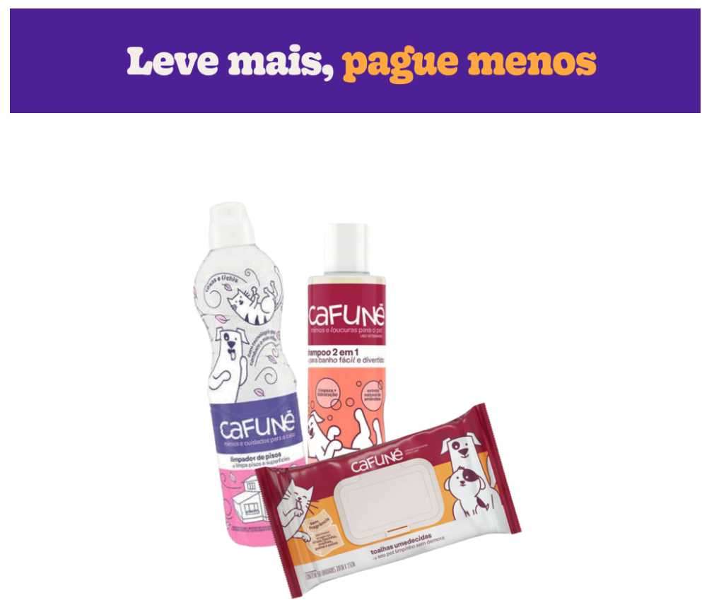 Kit Cafuné Shampoo + Limpador de Pisos Rosas Lichia + Toalha Umedecida - KIT