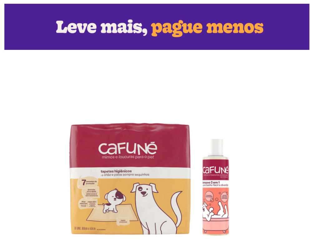 Kit Tapete Higiênico Cafuné + Limpador de Pisos Cafuné - KIT