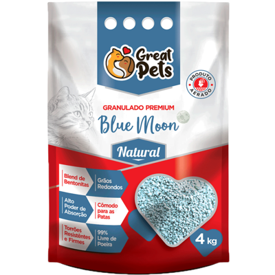 Areia Higiênica Great Pets Bentonita Esférica Premium para Gatos