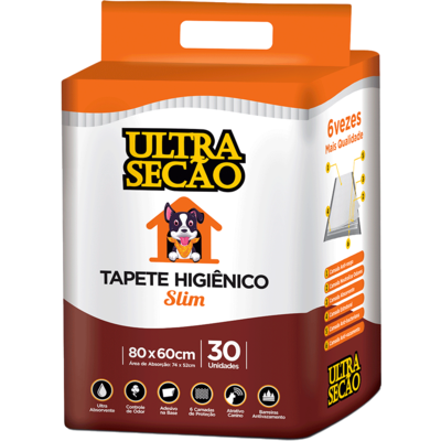 Tapete Higiênico Ultra Secão 05 em 01 80x60 para Cães