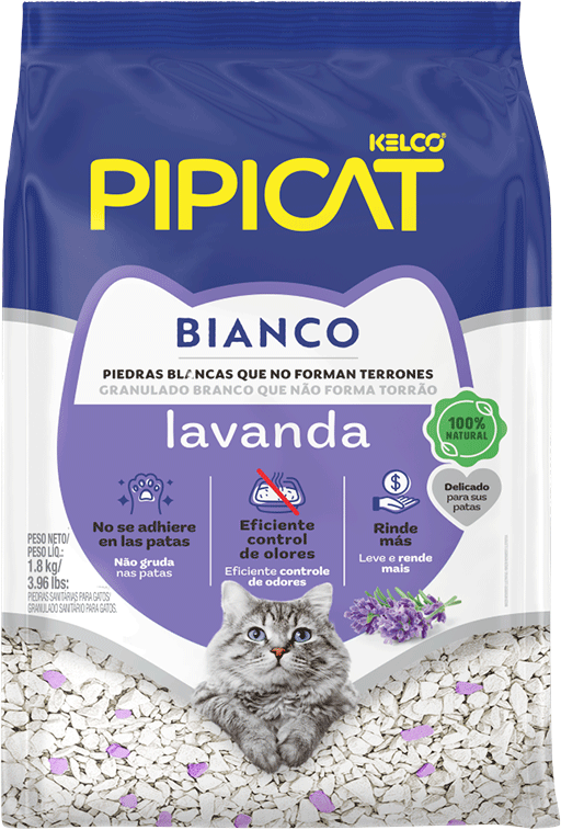 Granulado Sanitário Pipicat Bianco Lavanda - 1,8Kg
