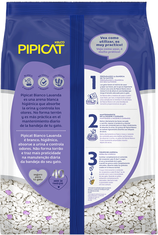 Granulado Sanitário Pipicat Bianco Lavanda - 1,8Kg