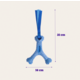 Mordedor Kroco Wishbone Texturizado Wood Azul para Cães